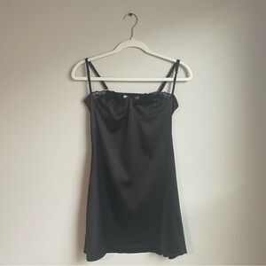 12th Tribe Black Slip Dress